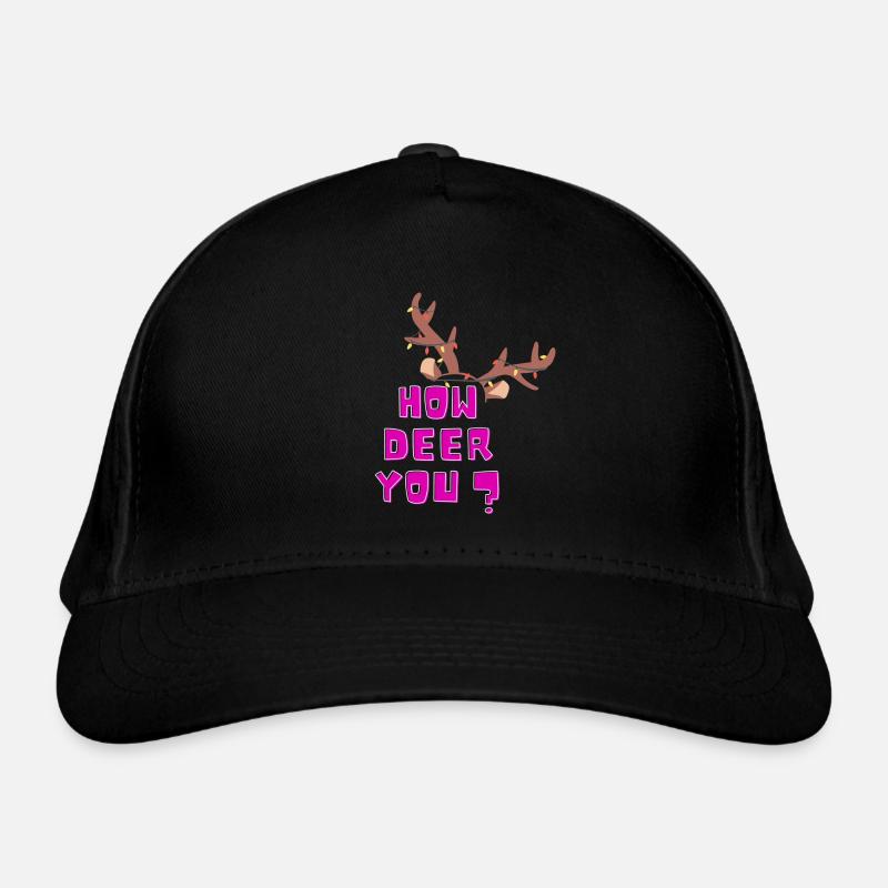 HowDeeryou? Coupe Rose Renne Cup Noël Casquette classique bio