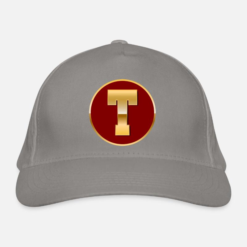 Letter T Organic Baseball Cap