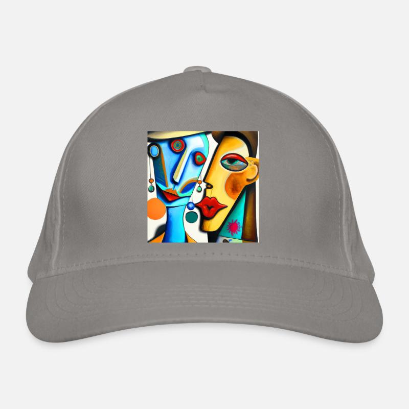 Deux visages dans le style de Casquette classique bio
