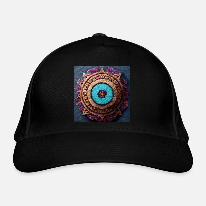 Boho Mandala Résumé - Casquette classique bio - noir