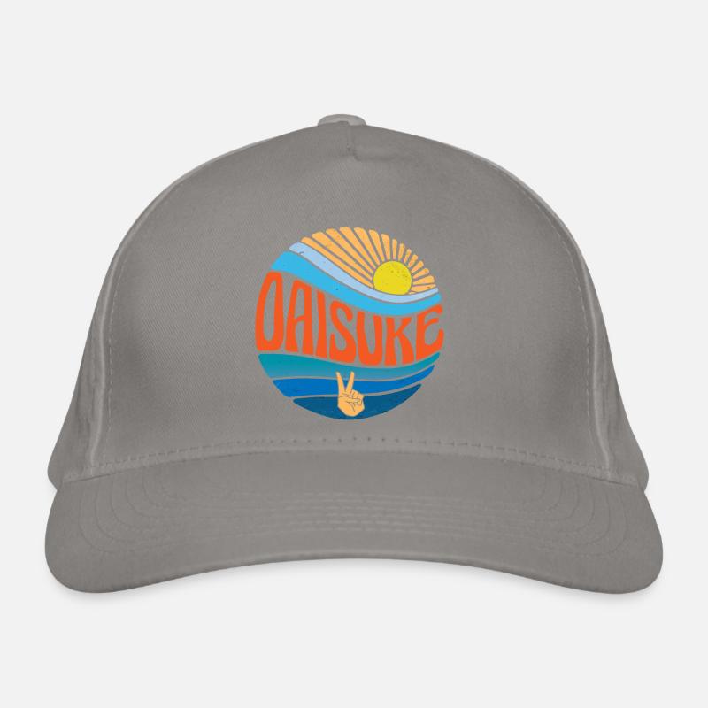 Daisuke Shirt Vintage Sunset Daisuke Groovy Tie Casquette classique bio