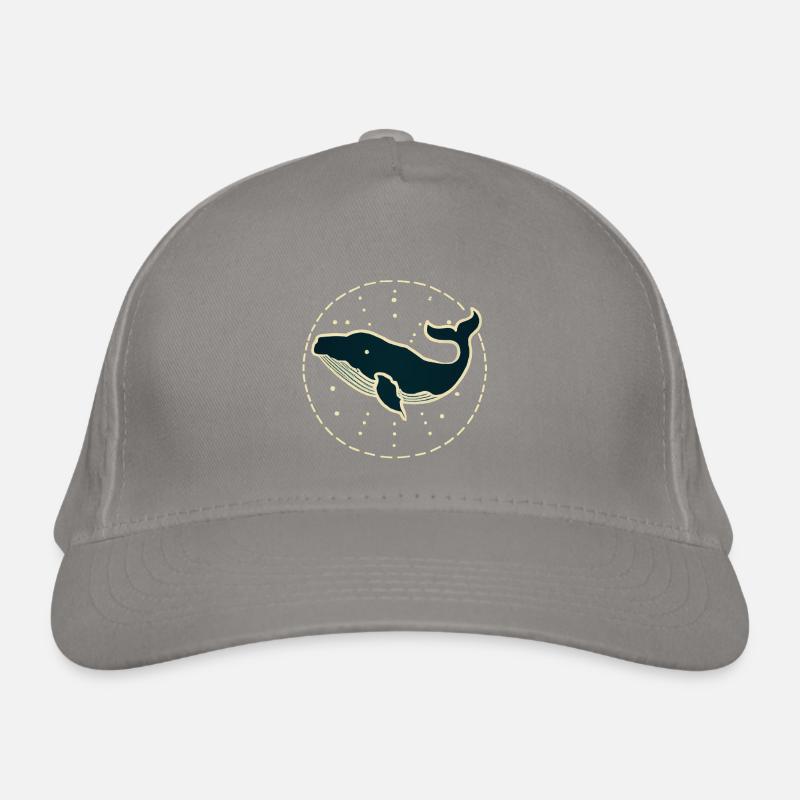 Blue whale Organic Baseball Cap