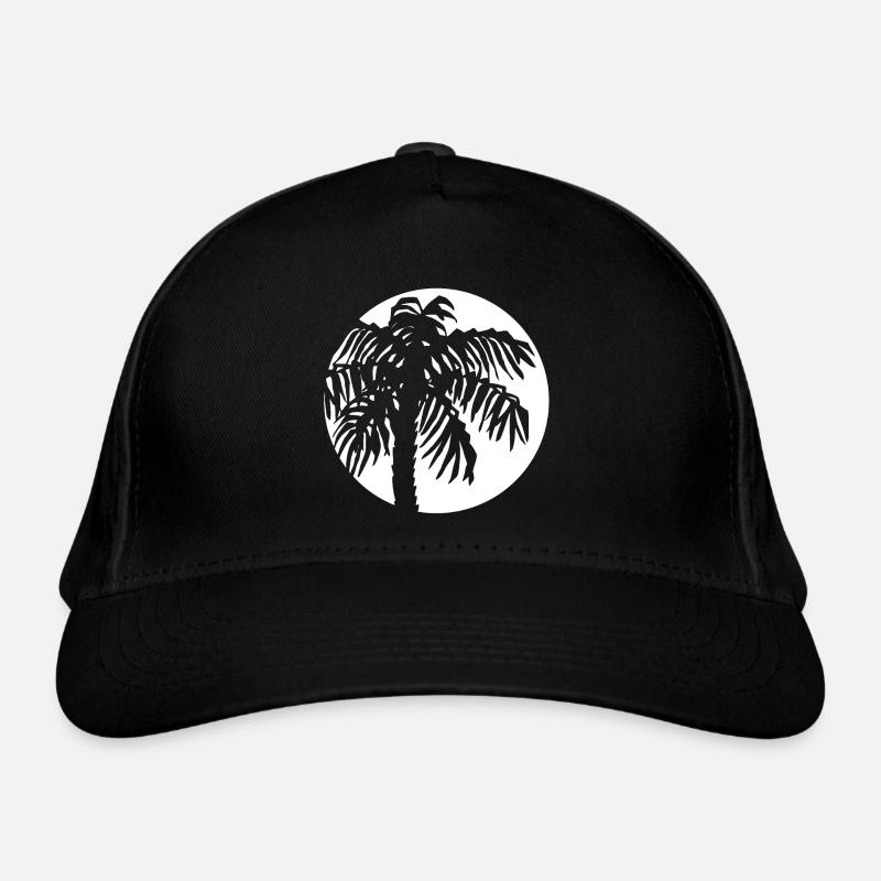 Lune palmée - Casquette classique bio - noir