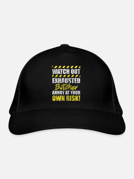 Schlachter Beruf - Bio-Baseballkappe - Schwarz