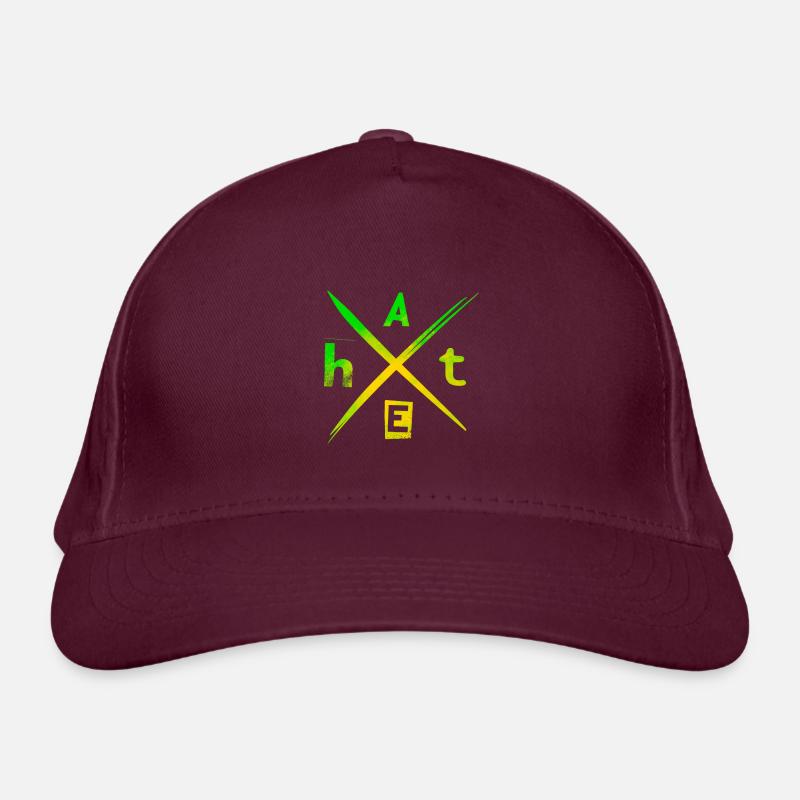 H A T E hate Casquette classique bio