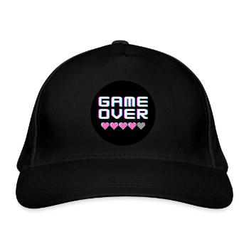 Game Over Geek - Casquette classique bio - noir - Devant