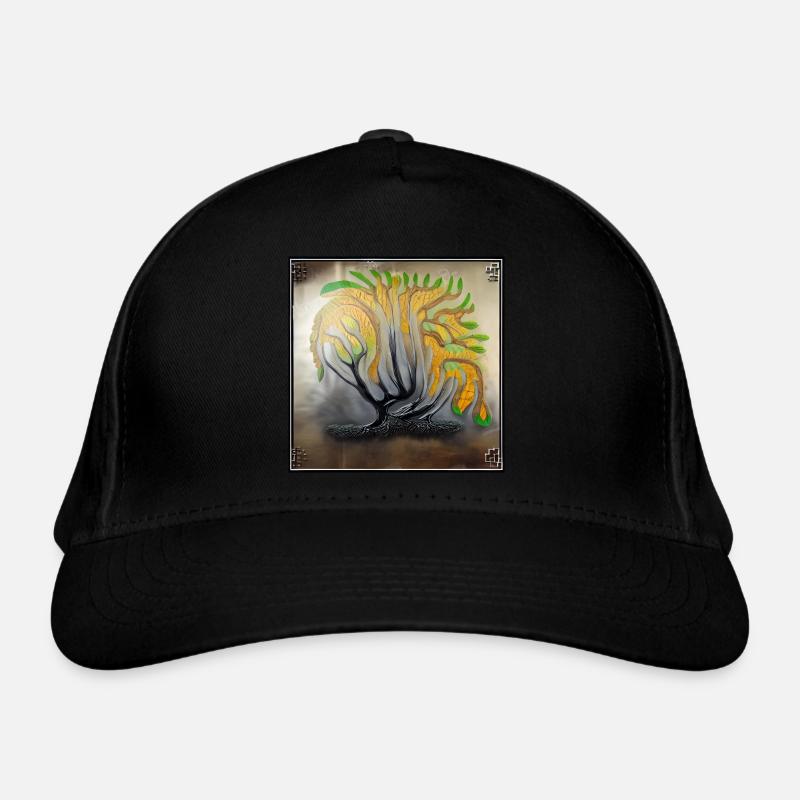 strong old tree dying Organic Baseball Cap