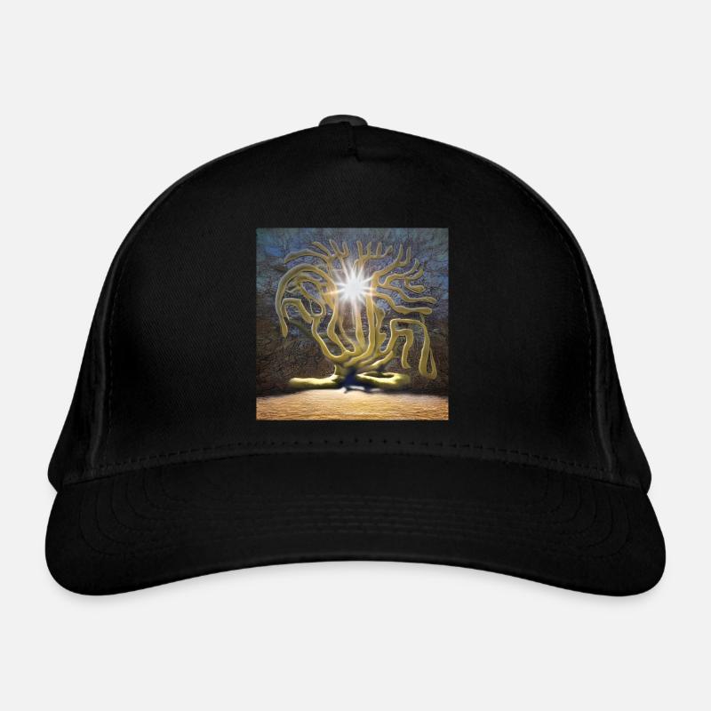 tree standing in a sun Organic Baseball Cap