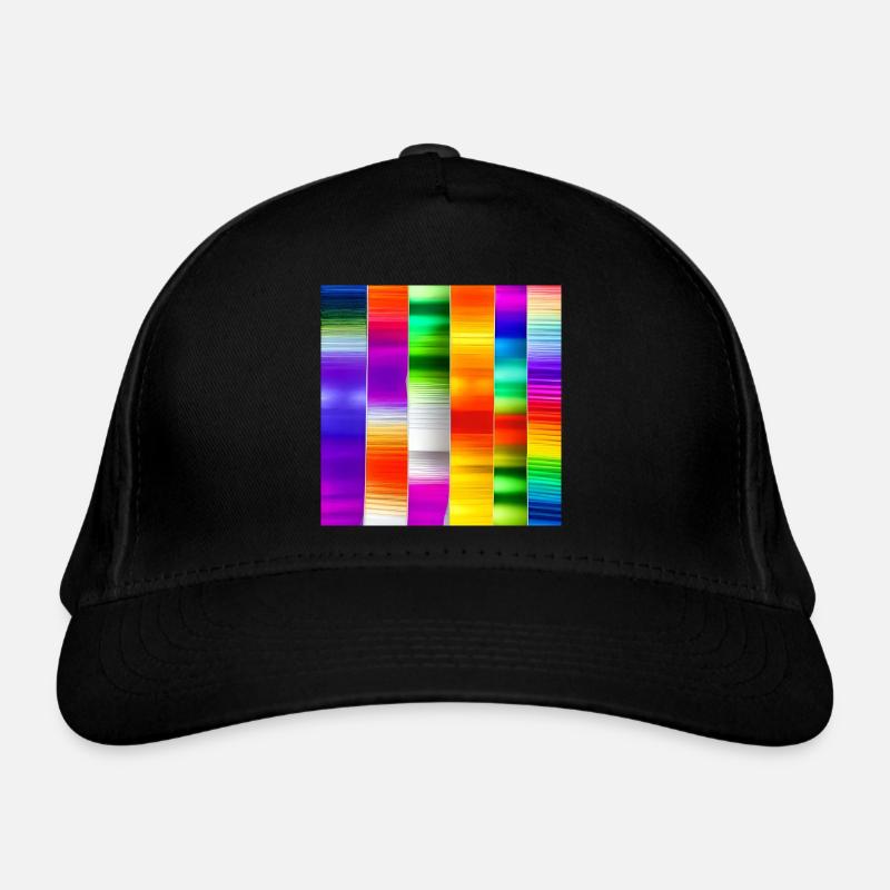 mélange de couleurs verticales folles Casquette classique bio