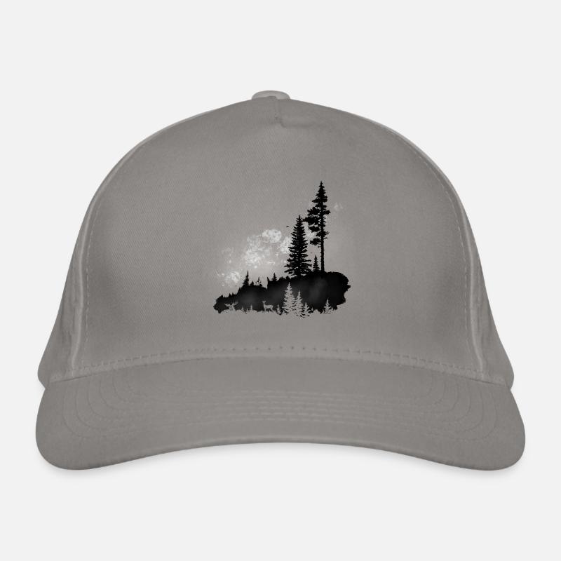 The forest around the clock Organic Baseball Cap