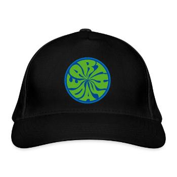 Earth Day since 1970 save your psychedelic planet! - Organic Baseball Cap - black - Front