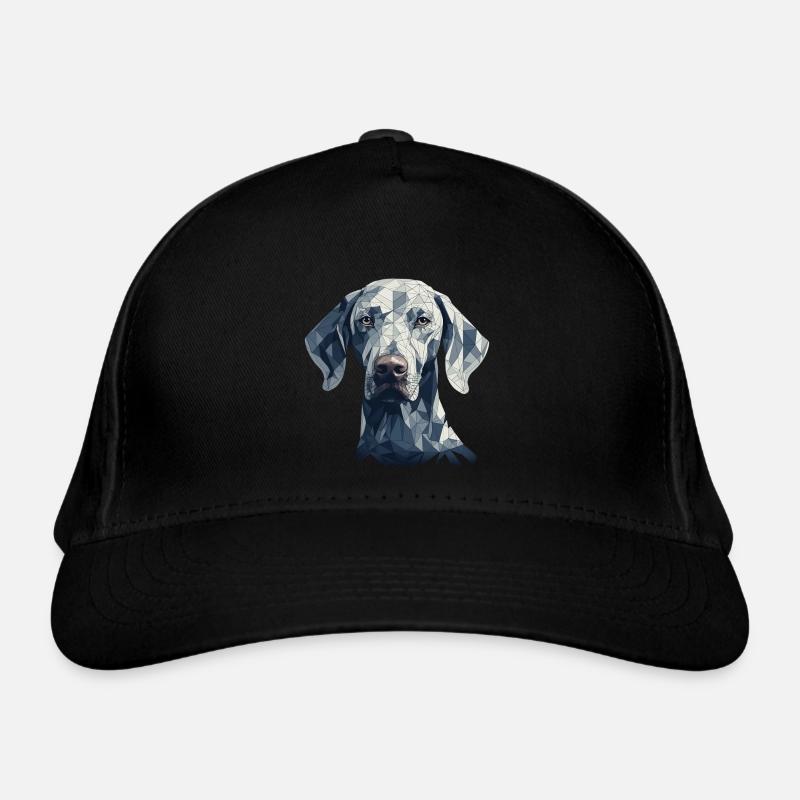 Buntes Weimaraner Kunstdesign Bio-Baseballkappe