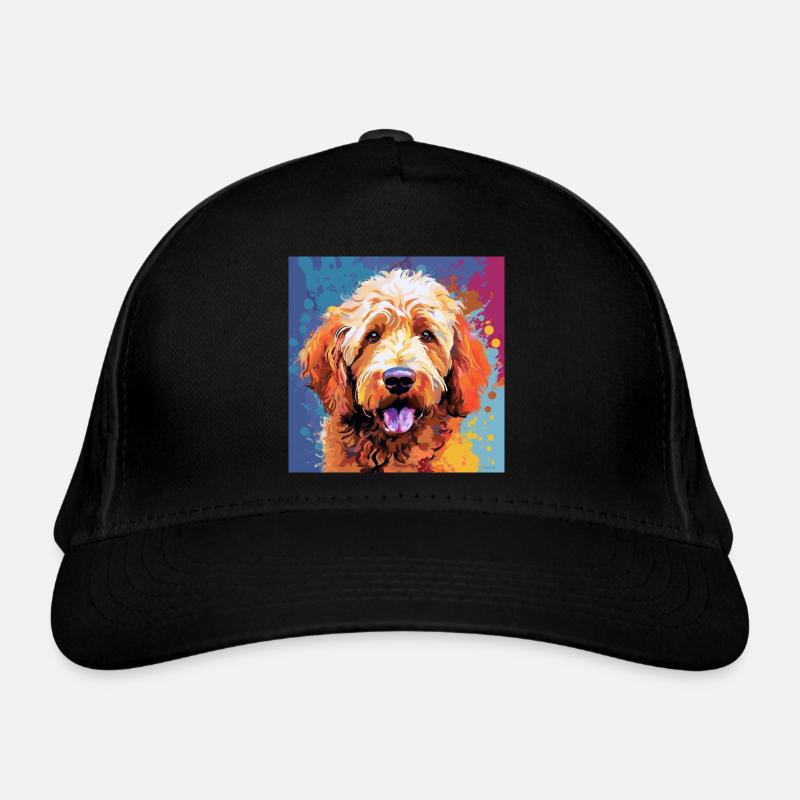Golden Doodle Pop Art Bio-Baseballkappe