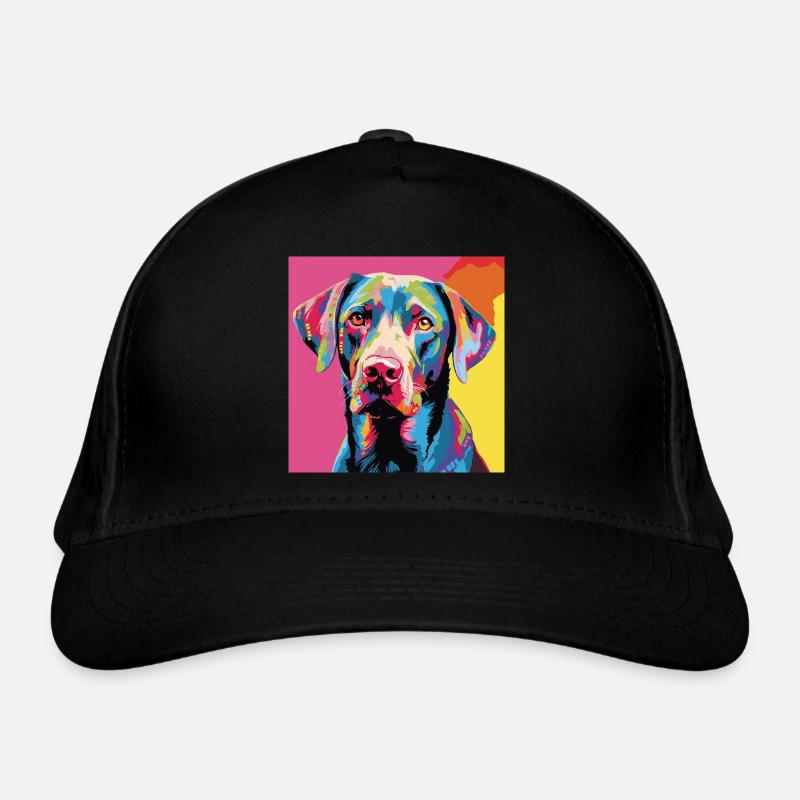 Labrador Retriever Pop Art Bio-Baseballkappe