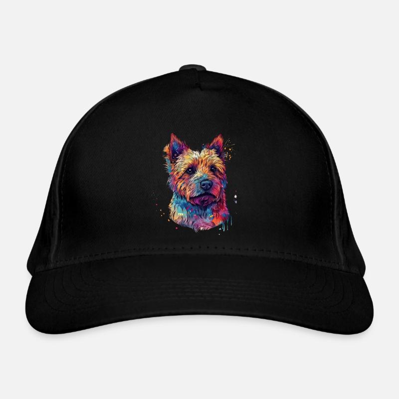 Colorful Norwich-terrier Organic Baseball Cap
