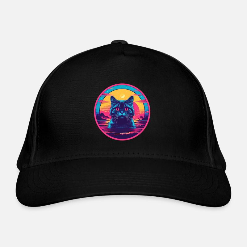 Sunrise Cat Organic Baseball Cap