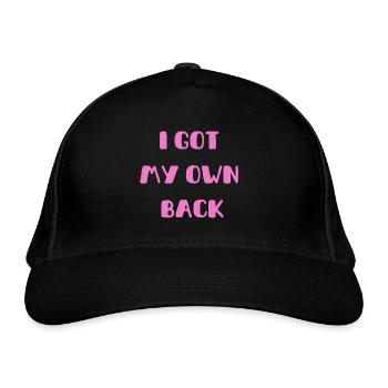 I got my own back - Organic Baseball Cap - black - Front