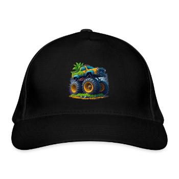Monstertruck - Bio-Baseballkappe - Schwarz - Vorne