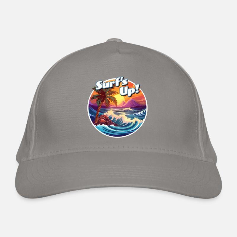 Ride the Wave: It's Surf's Up Time! Organic Baseball Cap