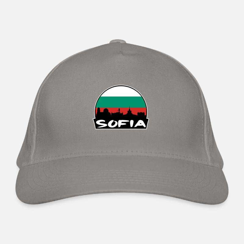 Sofia Bulgarie Flag Skyline Silhouette Voyage Casquette classique bio