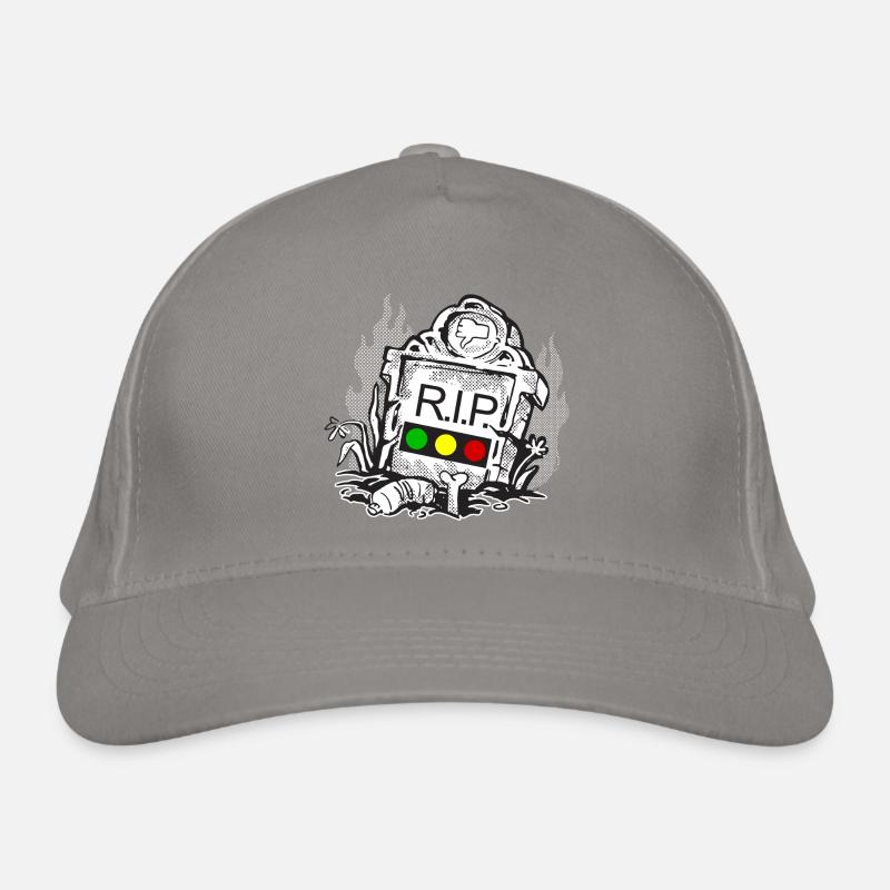 Traffic light Rest in Peace RIP Organic Baseball Cap