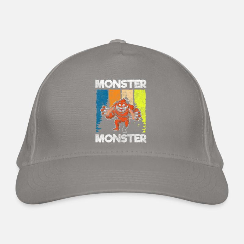 Monsters scare terrifying disguise Organic Baseball Cap