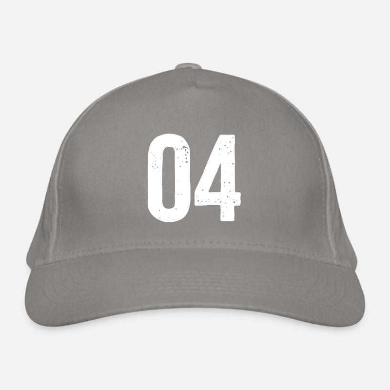 04 Numéros Blanc Casquette classique bio