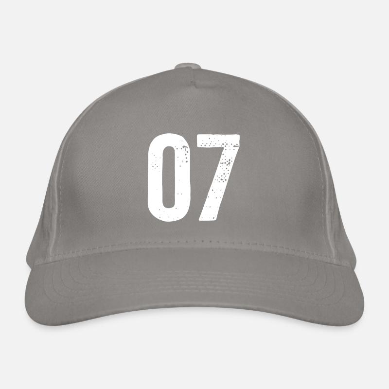 07 Numéros Blanc Casquette classique bio