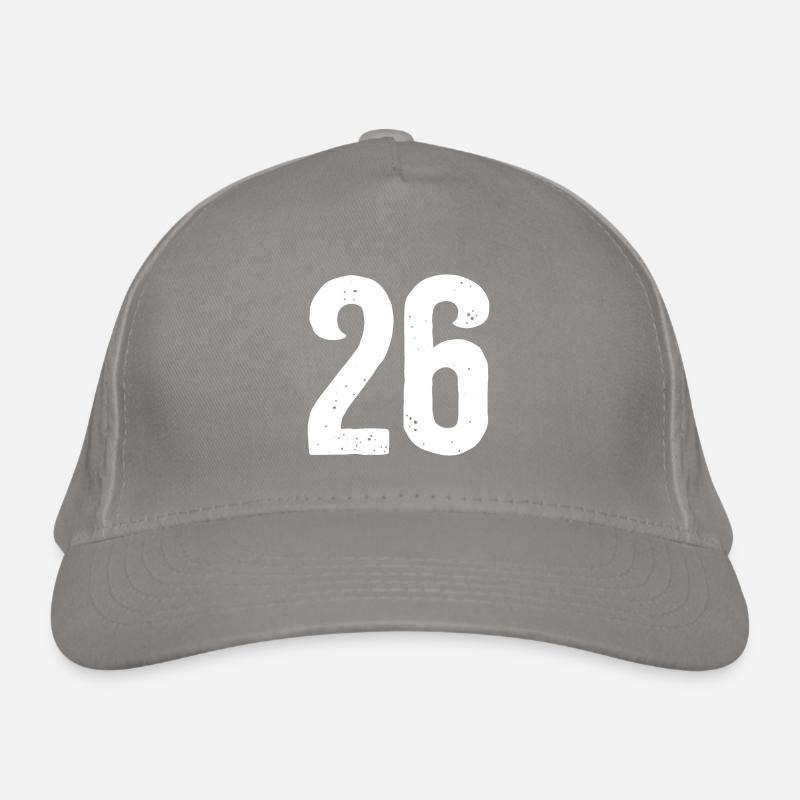 26 Numéros Blanc Casquette classique bio