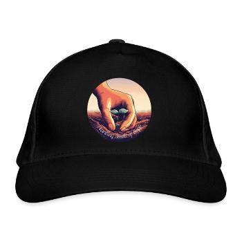 Semer des graines d’espoir - Casquette classique bio - noir - Devant