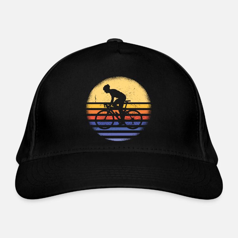 Sport Retro Sunset Cycling Organic Baseball Cap