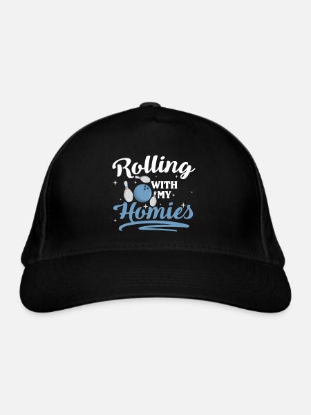 Bowling Hobby Spieler - Bio-Baseballkappe - Schwarz - Vorne
