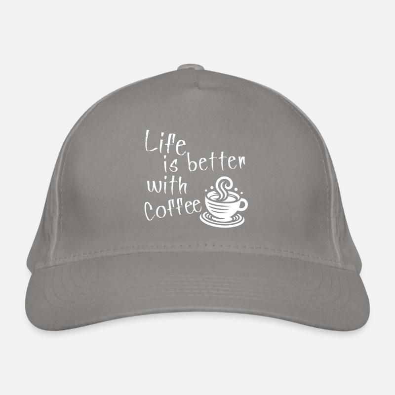 Life is better with Coffee Organic Baseball Cap