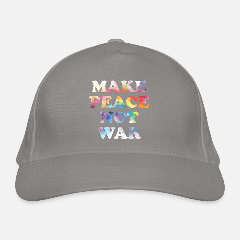 Make Peace not War Bio-Baseballkappe