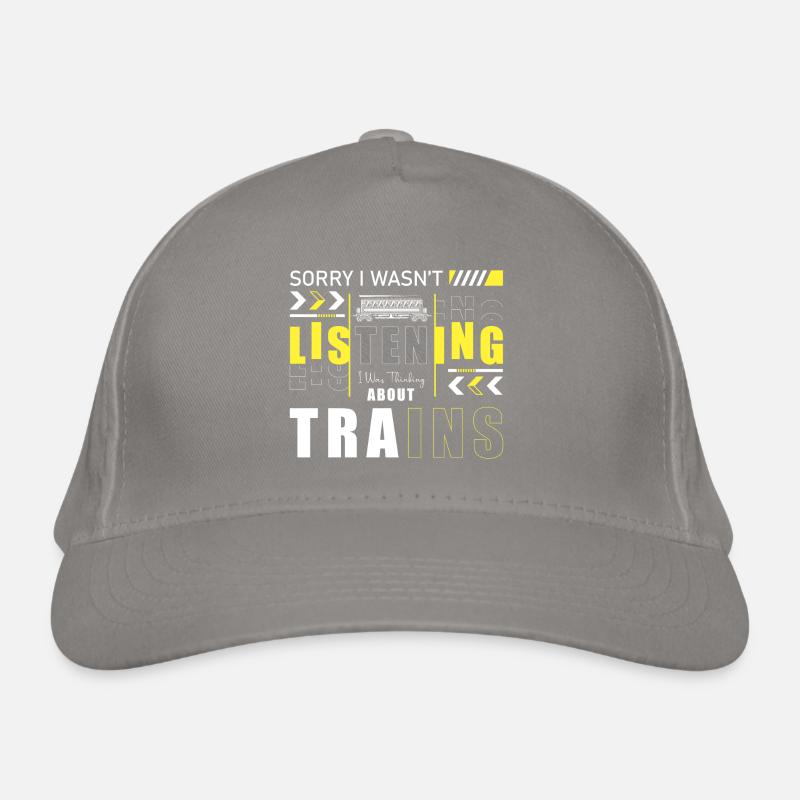 Railway Trains Train Guiding Passion Organic Baseball Cap