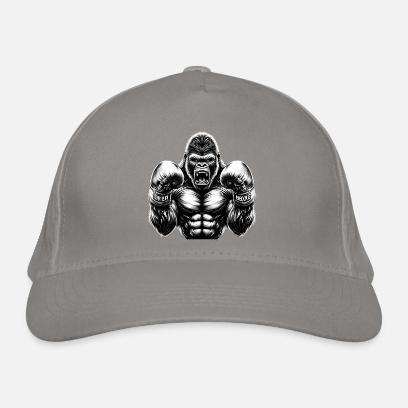 Gorilla Boxer Kämpfer Boxen Geschenk Bio-Baseballkappe