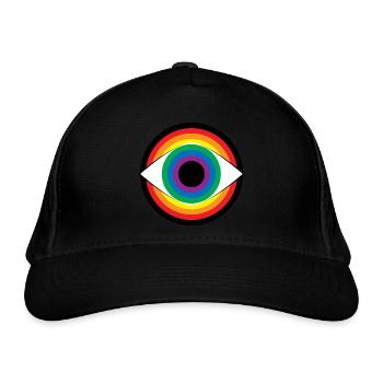 Hypnosis Eye Rainbow Colorful See Magic Variety - Organic Baseball Cap - black - Front