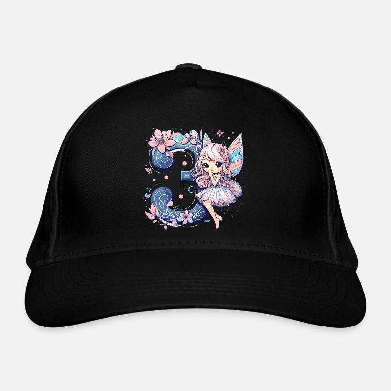 3 Jahre Fee Elfe Geburtstag Geschenk Bio-Baseballkappe