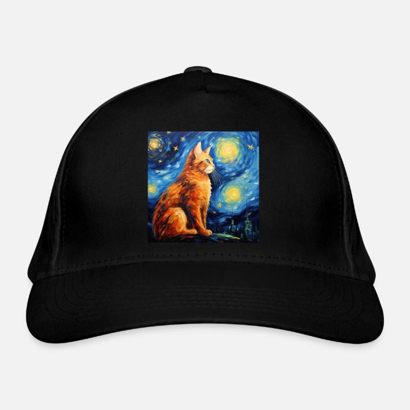 Cat, Cat Motif Organic Baseball Cap