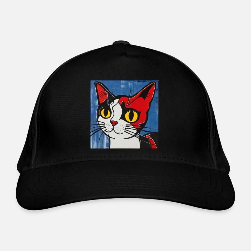 Chat, motif de chat, bande dessinée Casquette classique bio