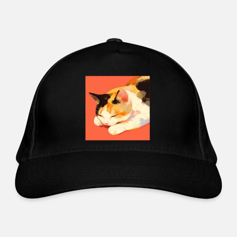 Cat, Cat Motif Organic Baseball Cap