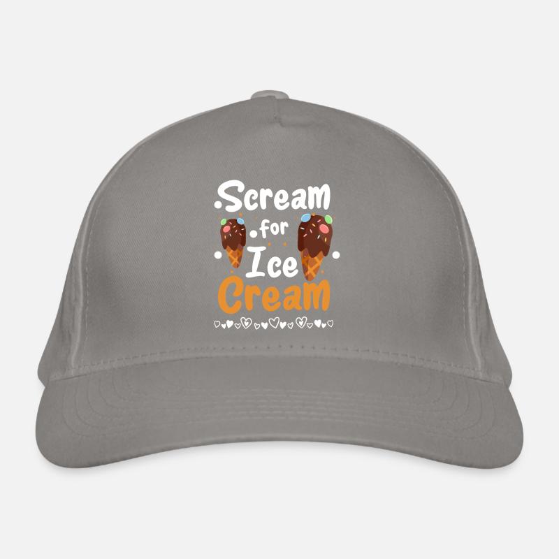 Crème glacée, glacier, crème glacée molle Casquette classique bio