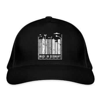 Made in Germany - Bio-Baseballkappe - Schwarz - Vorne