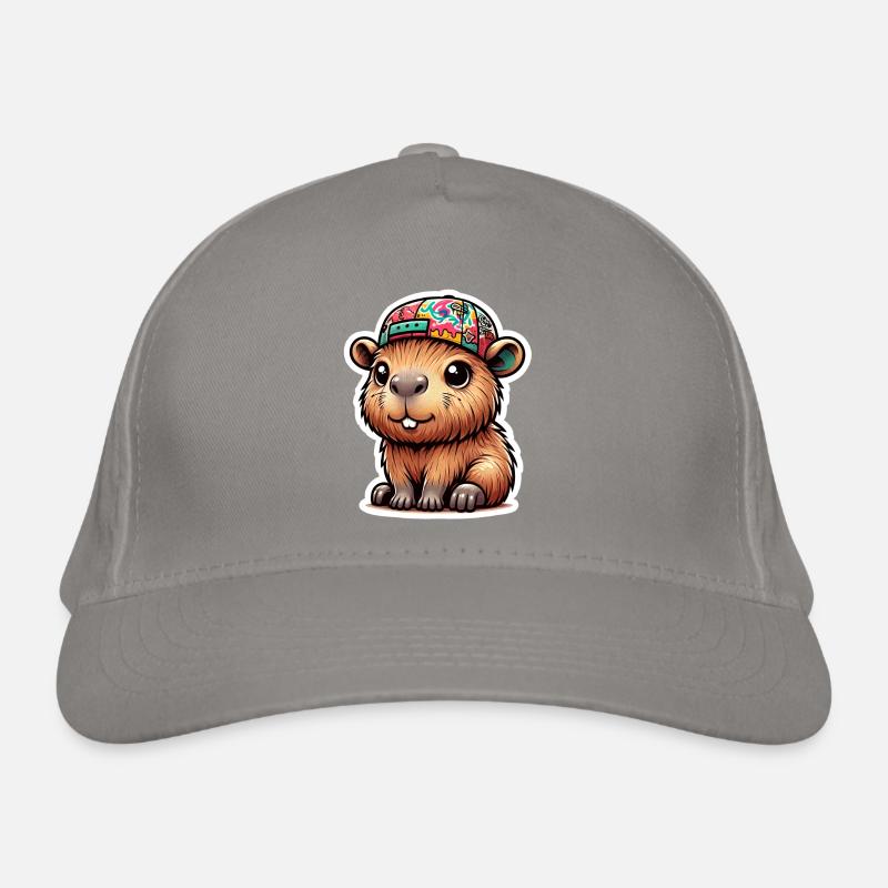 Capybara with cap Organic Baseball Cap