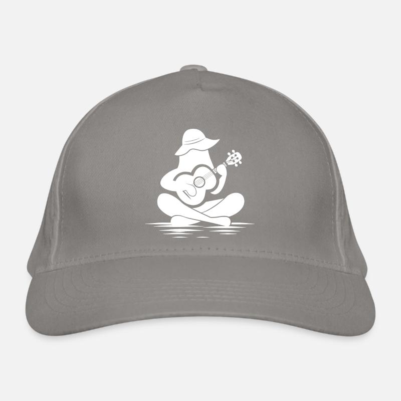 Dessin de ukulélé féminin Casquette classique bio