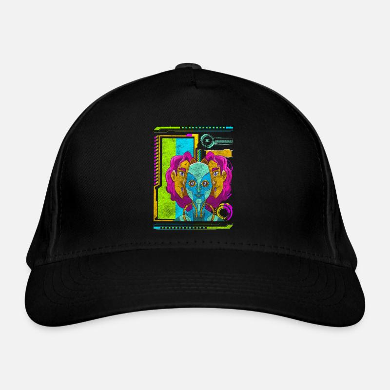 Future Cosplay Neon Gamer Organic Baseball Cap