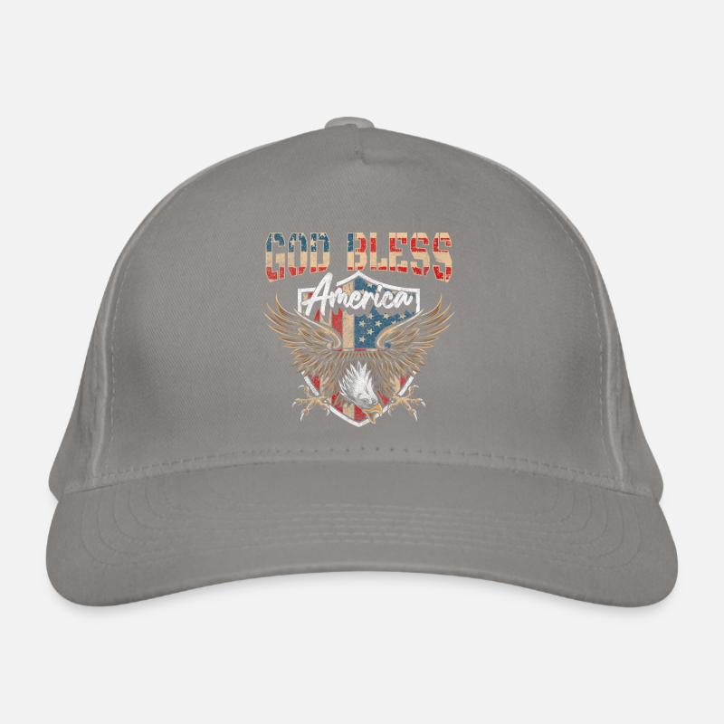 Drapeau de l’Amérique Eagle Américain Casquette classique bio