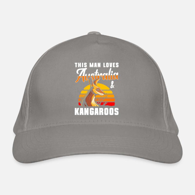 Australien Aussie Kontinent Tiere Bio-Baseballkappe