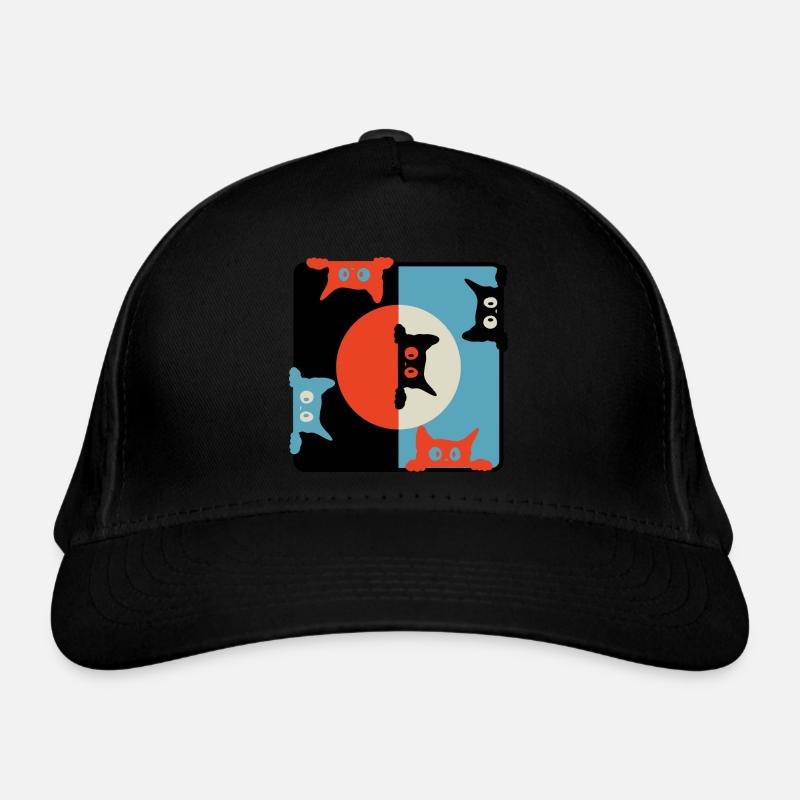 Neugierige Katzen Bio-Baseballkappe