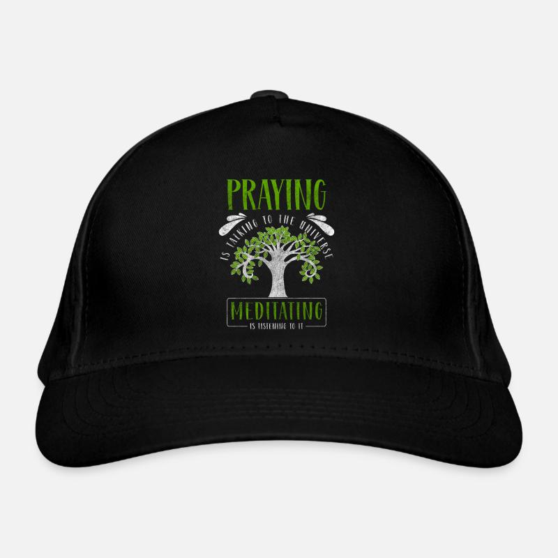 meditation mindfulness taoism Organic Baseball Cap